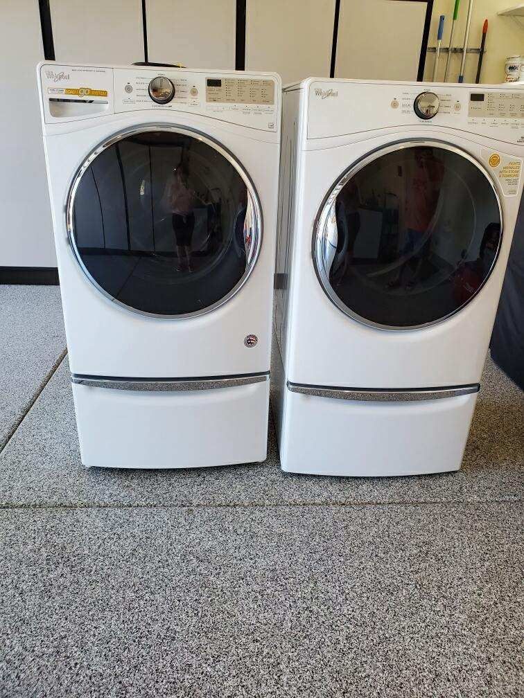 Whirlpool Front Load Washer And Dryer/ Stackable for Sale in Suprstitn