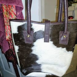 Real Cowhide Purse  