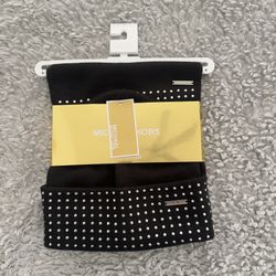 MK  beanie and scarf with Silver Beads. Brand New
