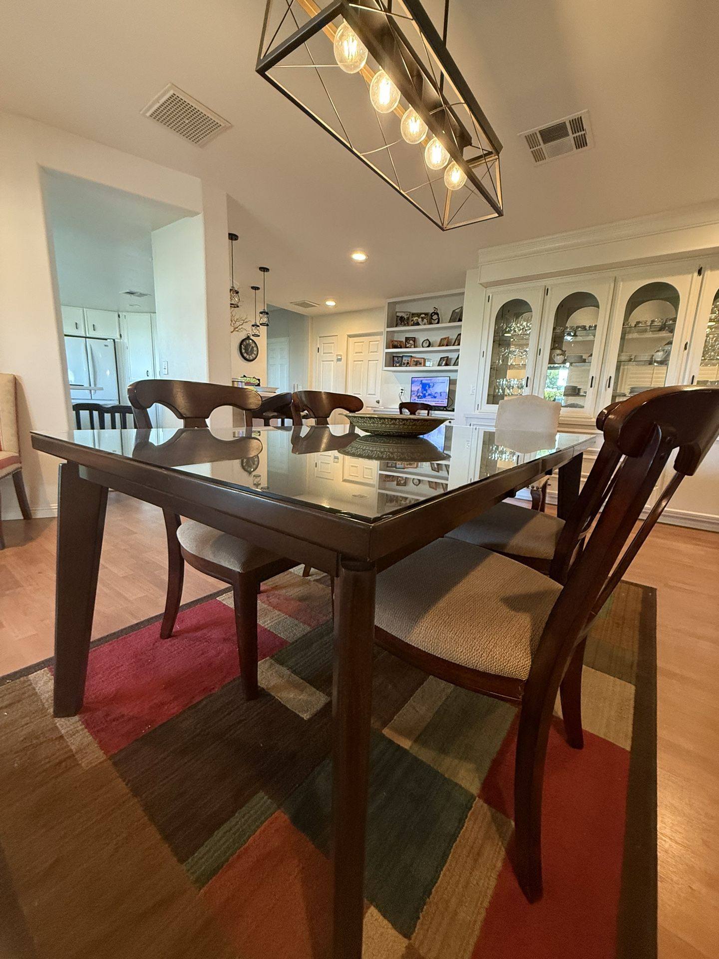 Dining Table With Glass Too