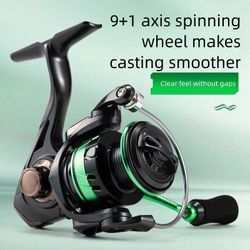 Piscifun Flame Spinning Reels, Lightweight 9+1BB Ultra Smooth Spinning Fishing Reels, 19.8LBs Max Drag,  5000 Series, GREEN