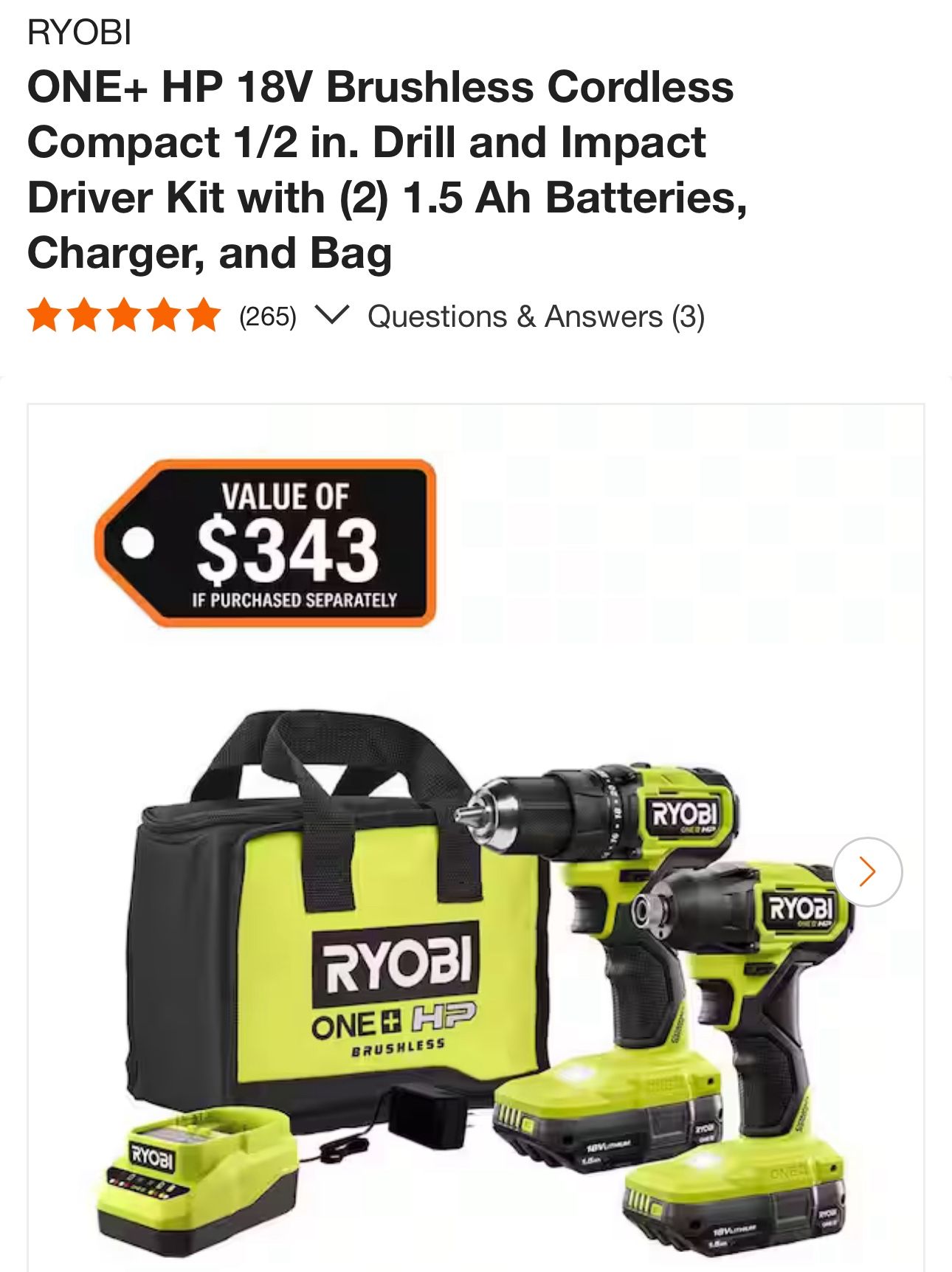 Impacto Drill And Regular Drill 1/2” RYOBI 
