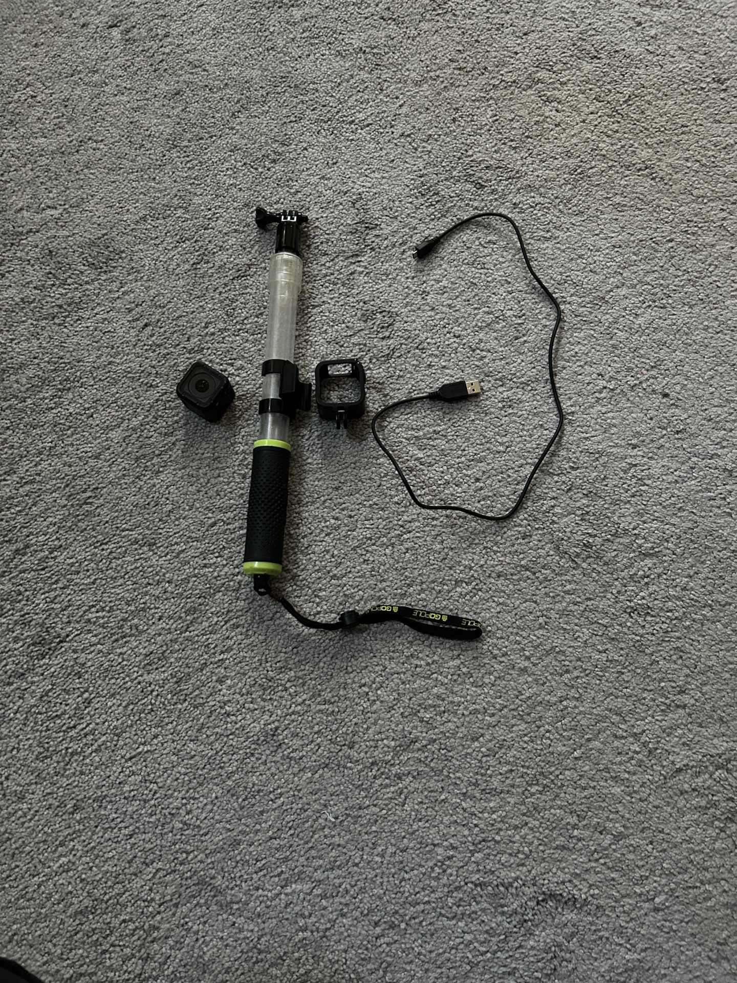 GoPro Hero Session With Cord, Case, And Stick
