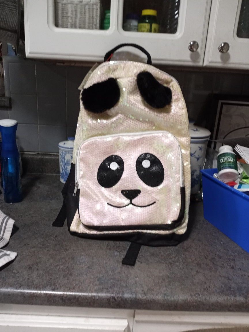 Cat And Jack Panda Backpack NWT