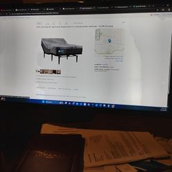 Sealy Posturepedic Queen Hybrid Plus Mattress With Adjustable Bed Frame 