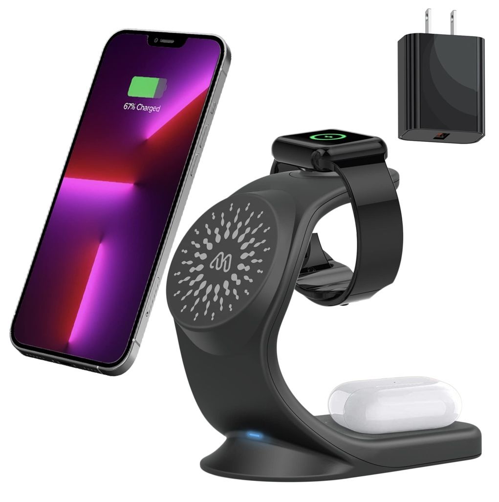 Brand New 3-in-1 MagSafe Wireless Charging Station – iPhone, Apple Watch, AirPods