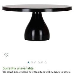 12” Amalfi Decor Metal Cake Stand - Black
