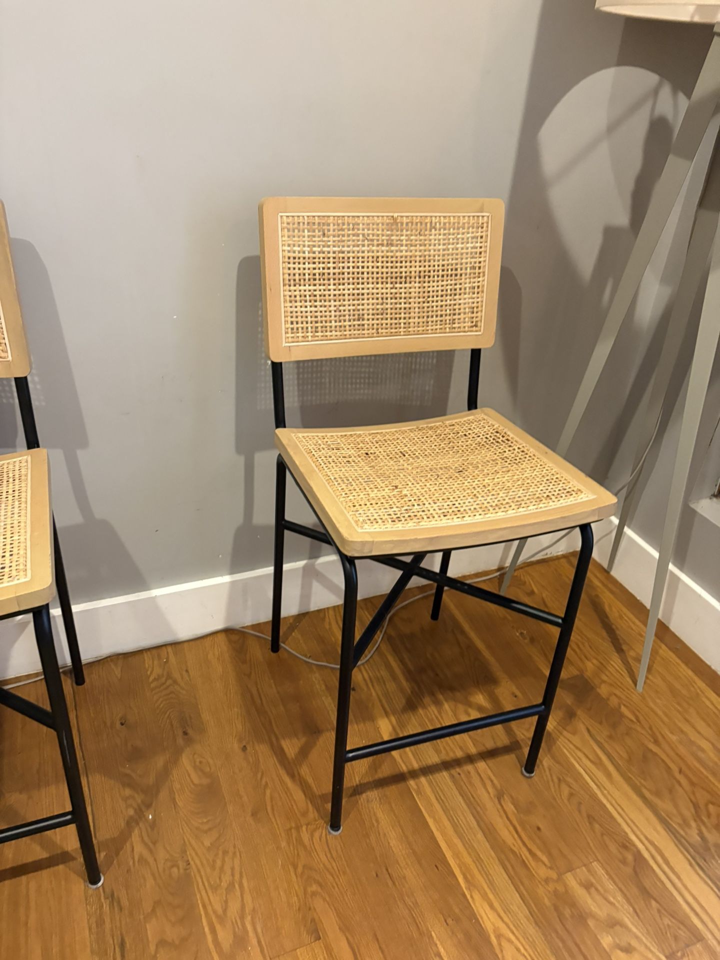 Like New Bohemian Style Barstool stools. Set of Two.