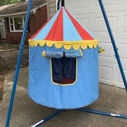 Kids hanging Tent 🎪 Play Swing with base 