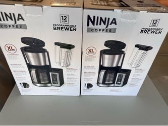 Ninja 12-Cup Programmable Coffee Brewer, 2 Brew Styles, Adjustable Warm Plate, 60oz Water Reservoir, Delay Brew - Black/Stainless Steel