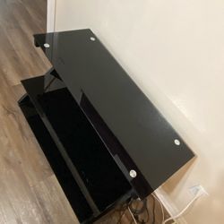 Glass TV stand
