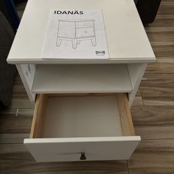 IKEA Idanäs Nightstand - White
