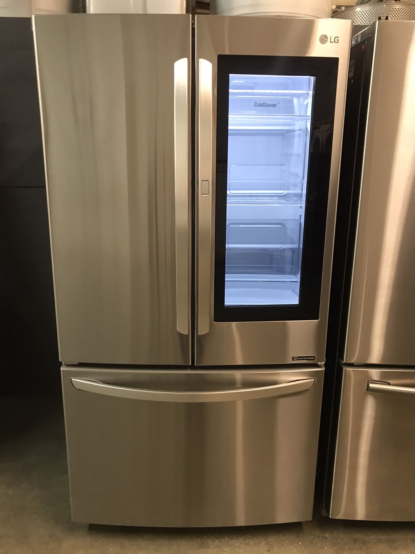 LG stainless steel insta view refrigerator