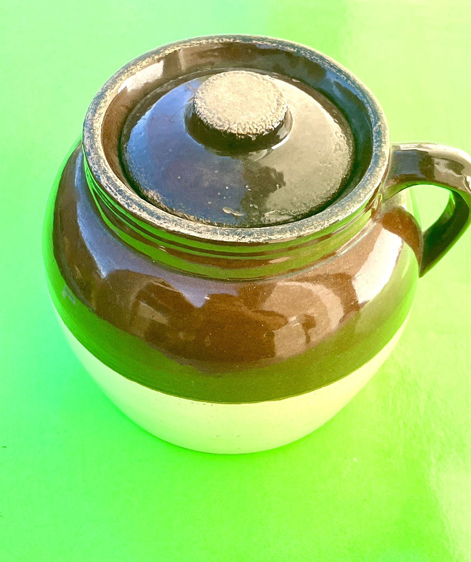 Antique Robinson Ransbottom Bean Crock