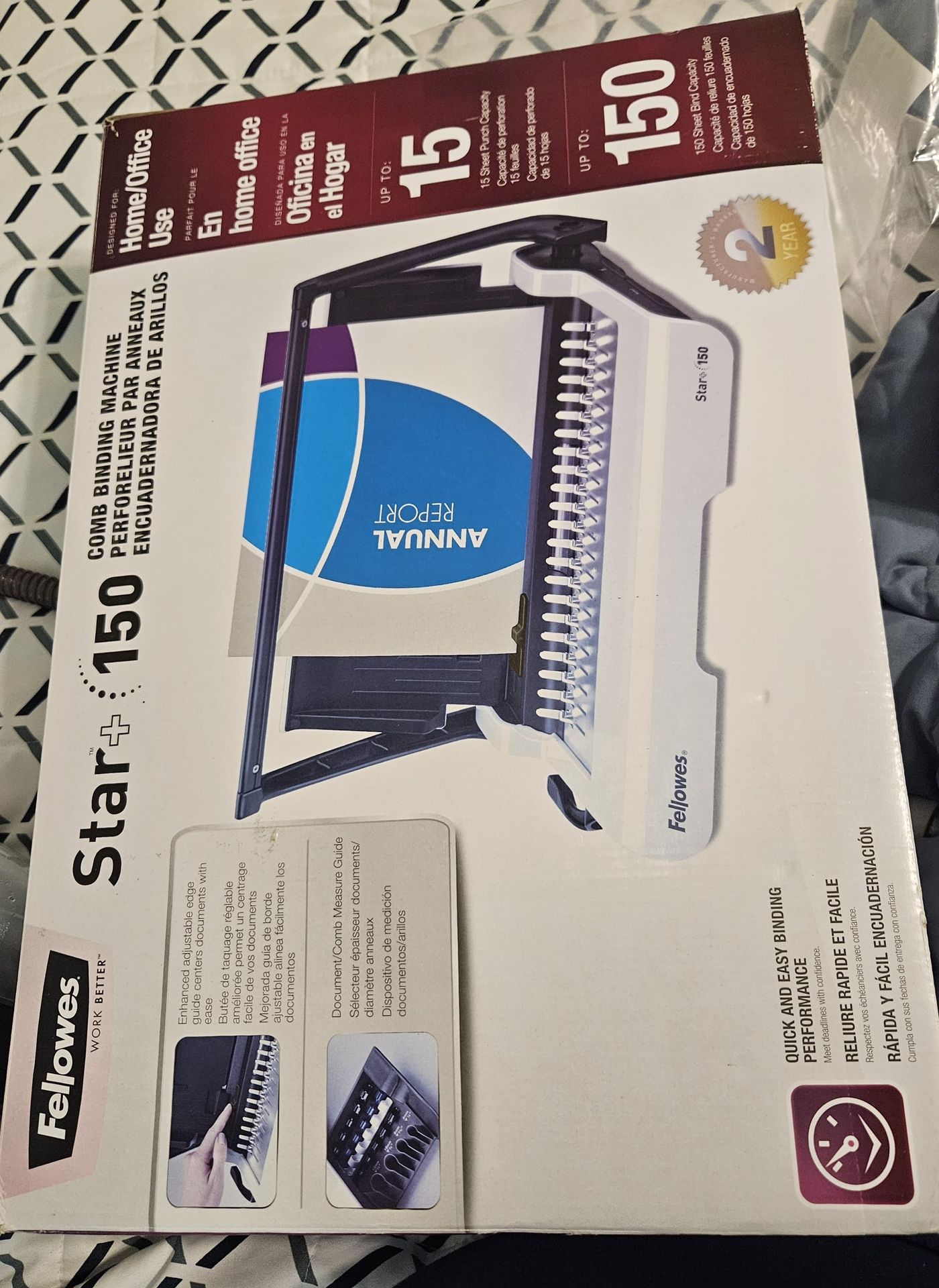 Comb Binding Machine - Up To 15 Sheets