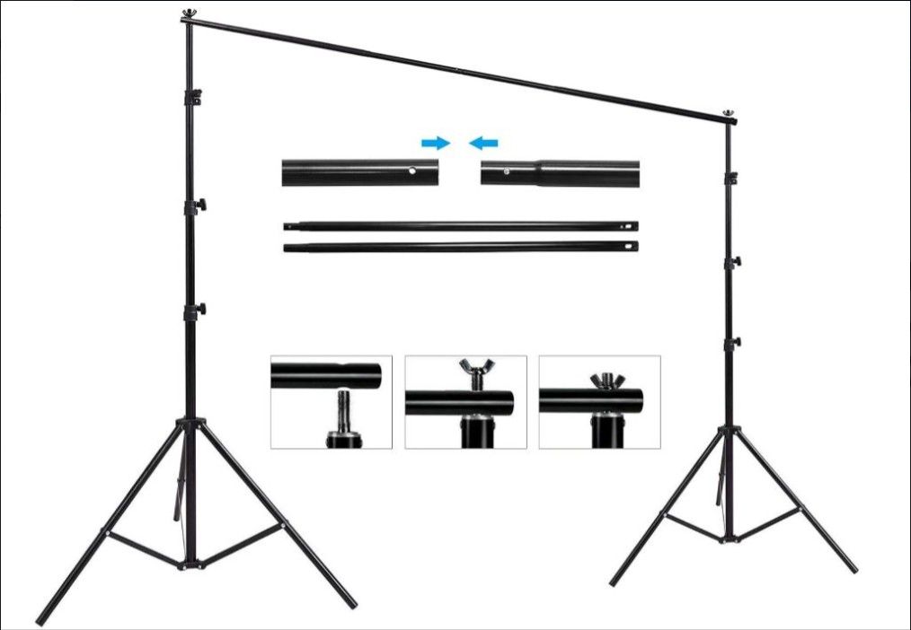 HYJ-INC 10ft x 8.5ft Photography Backdrop Stand, Adjustable - HYJ-1000 !!!!