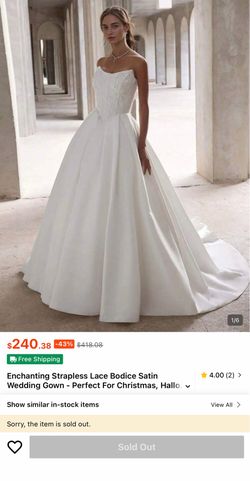 Brand New Size 16 Corset Wedding Dress