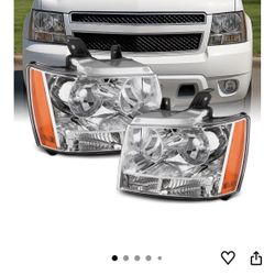 2007-2013 Suburban, Tahoe, Avalanche Clear Headlight Replacements Right & Left