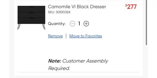 Camomile Black Dresser