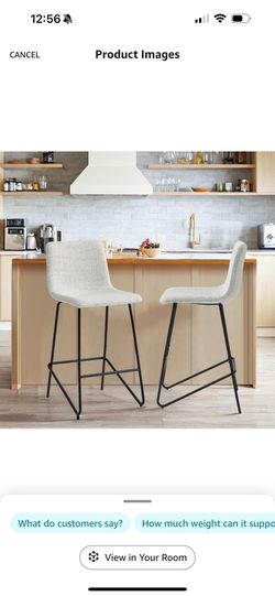 Fabric Upholstered Bar Stools