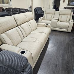 Payment Plan Available High Quality Electric Recliner Livingroom Sofa Loveseat Special 