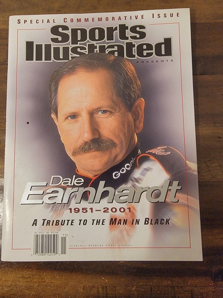 Dale Earnhardt "A Tribute To The Man In Black" Special Edition Issue Sports Illustrated