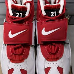 Nike Air Diamond Turf II Prime Red And White 