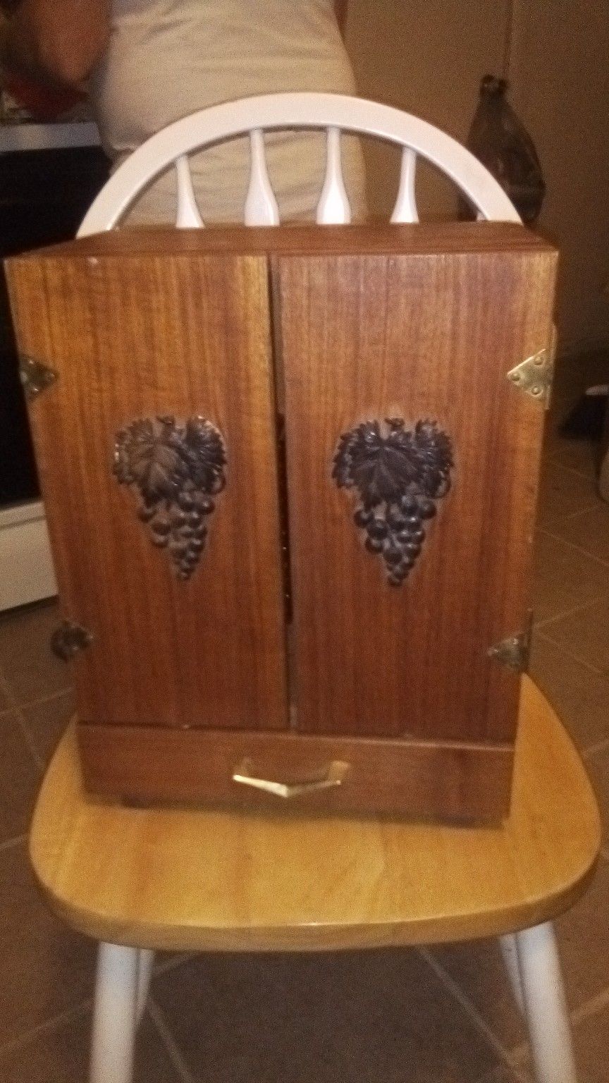 Antique wine or liquor cabinet