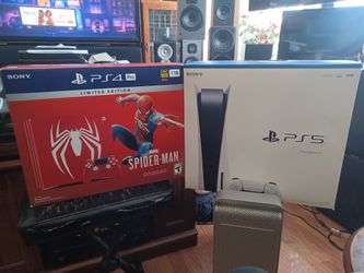 PS5 DISC AND PS4 PRO SPIDER-MAN SYSTEMS WITH GAMES 🎮 $1000 FINAL PRICE READ DESCRIPTION AND SEE ALL PICTURES