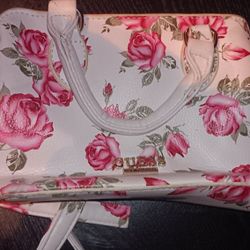 Guess Floral Leather Shoulderbag 