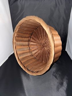 Round Woven Wicker Basket