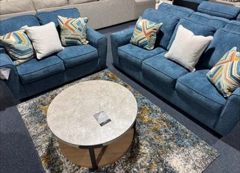 Blue sofa