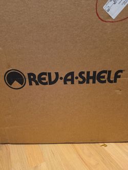 Brand New Rev-A-Shelf Double Wood Trash Can Pull-Out (Gray Bins) - Fits 18" Cabinet