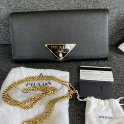 prada clutch bag with chain