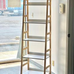 New 5 Shelf Ladder Bookcase