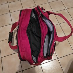 Ricardo Beverly Hills, Large Red Luggage/ Duffle Bag 