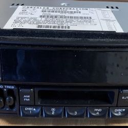 Dodge Chrysler Jeep Radio Stereo Dash Head Unit AM FM CASETTE P0(contact info removed)AH 