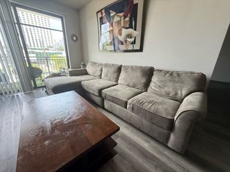Couch and table set