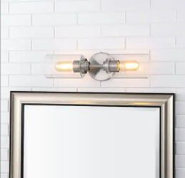 Bathroom light brush nickel bathroom vanity light