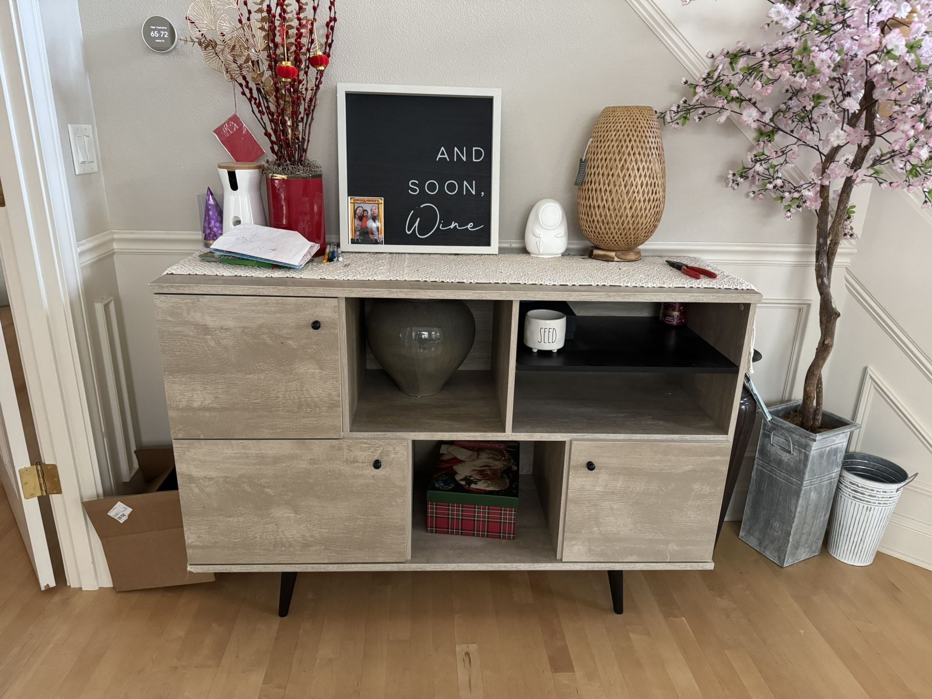 Credenza Cabinet Buffet Table