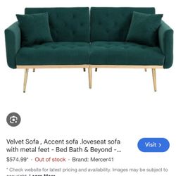 Beautiful Velvet Sofa