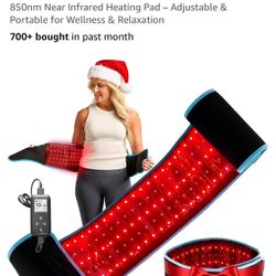 Lifepro Red Light Therapy Belt – Infrared Red Light Therapy for Body, Back Pain and Shoulder - 660nm & 850nm Near Infrared Heating Pad – Adjustable & 