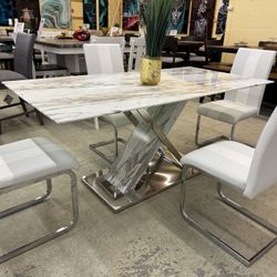 Contemporary Dining Room Table Set 