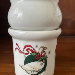 Christmas Goose Potpourri Pot by The Spice Hunter - Kate 1980’s