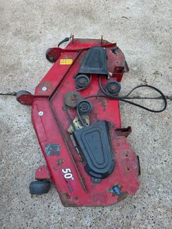 2012 Exmark Quest S-Series 50” fabricated steel cutting deck.
