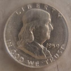 1959 Uncirculated Franklin Half Dollar
