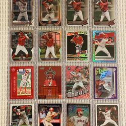 Los Angeles Angels 16 Card Baseball Lot! Rookies, Prospects, Refractors, Prizms, Parallels, Short Prints, Variations & More!