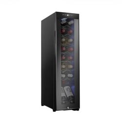 Ivation 9.9-in W 16 - Bottles Black Freestanding Indoor Wine Cooler