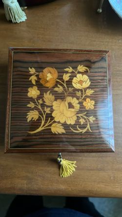 Beautiful Small Wooden Jewelry Box 