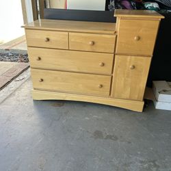 Wooden Chest With Drawers